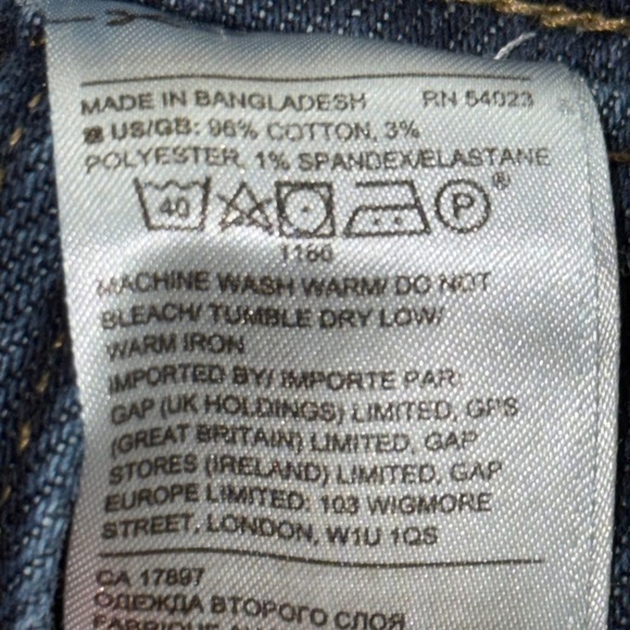 Banana Republic Straight Leg Blue Jeans Medium Weight - Picture 5 of 9